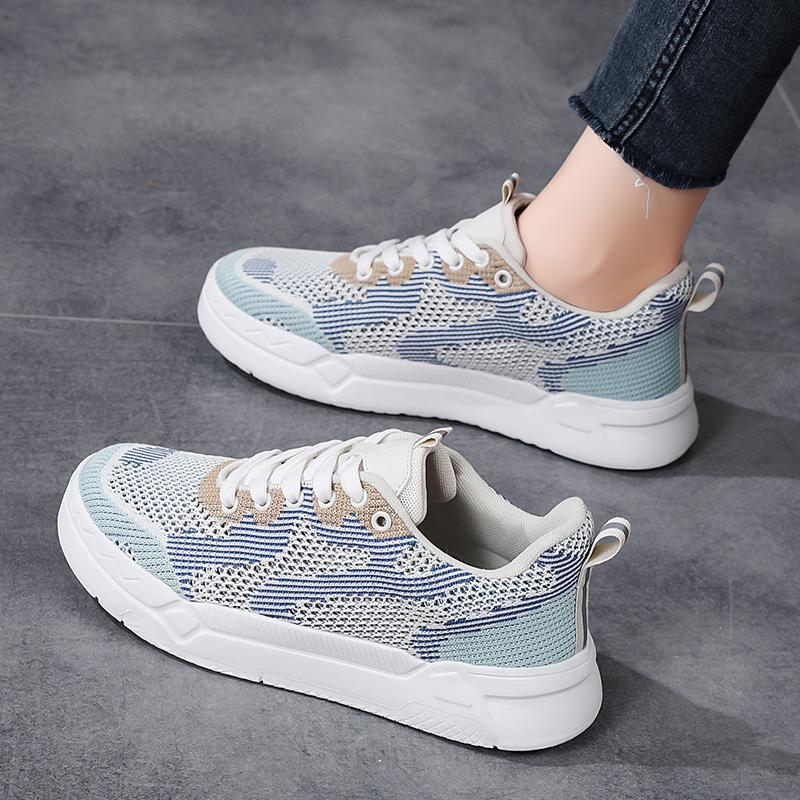 Fashion Fashion Board Shoes for Women Platform Hiking Breathable Sports Anti Slip Mesh Vulcanized Lightweight Casual Walking Shoes