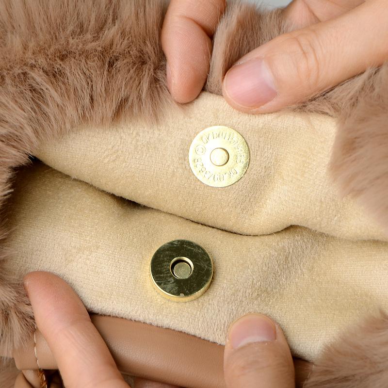 Geantă de umăr pentru femei, model polar, cu textură înaltă, țesătură, tip nor, din pluș, capacitate mare, din blană artificială, drăguț, dovleac, toamna și iarna, nouă și versatilă