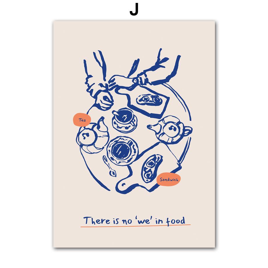 Vintage Cake Drink Coffee Dessert Food Cooking Posters and Prints Wall Art Canvas Printing Pictures for Kitchen Store Home Decor