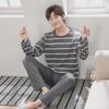 Men's Long-Sleeve Autumn/Winter Pajama Set – Teens & Students