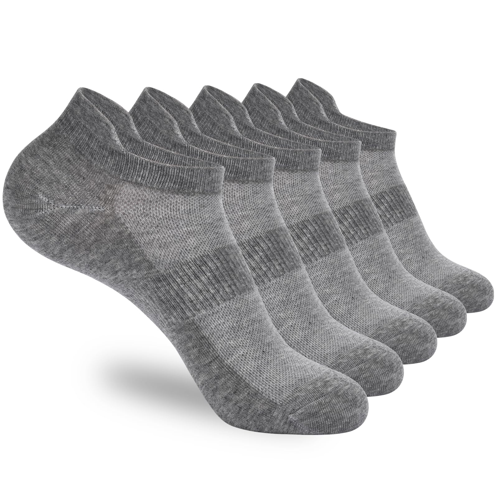 

5 пар спортивных носков для бега до щиколотки, белые мягкие тонкие низкие мужские и женские носки с короткой пленкой One Size