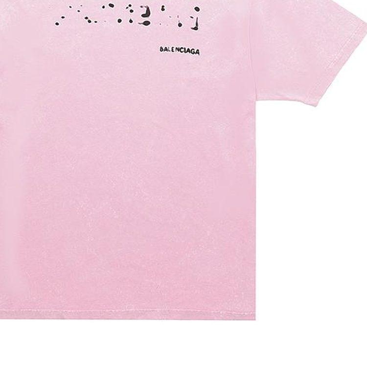 Balenciaga SS23 T Shirt Women's Pink Regular Fit 641655TOVO53204
