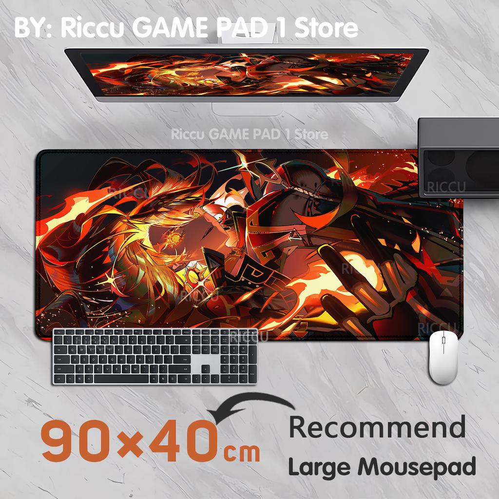 PC Genshin Impact Mavuika High definition printing Mechanical Keyboard XXL Locking Edges accessories Mouse pad Hentai ESports