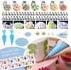 Cake Decorating Supplies Kit Tools Set Baking Accessories with Cake Turntable Pastry Piping Bag, Piping Icing Tips for Beginners