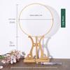 Light Colorful Real Silk Circular Fan Blank Transparent Meticulous Painting Hand-Painted Fan Ancient Style Han Chinese Clothing Props Decals Embroider