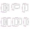11 Piece Kitchen Cabinet Set Kalmar White Wood Based Panel