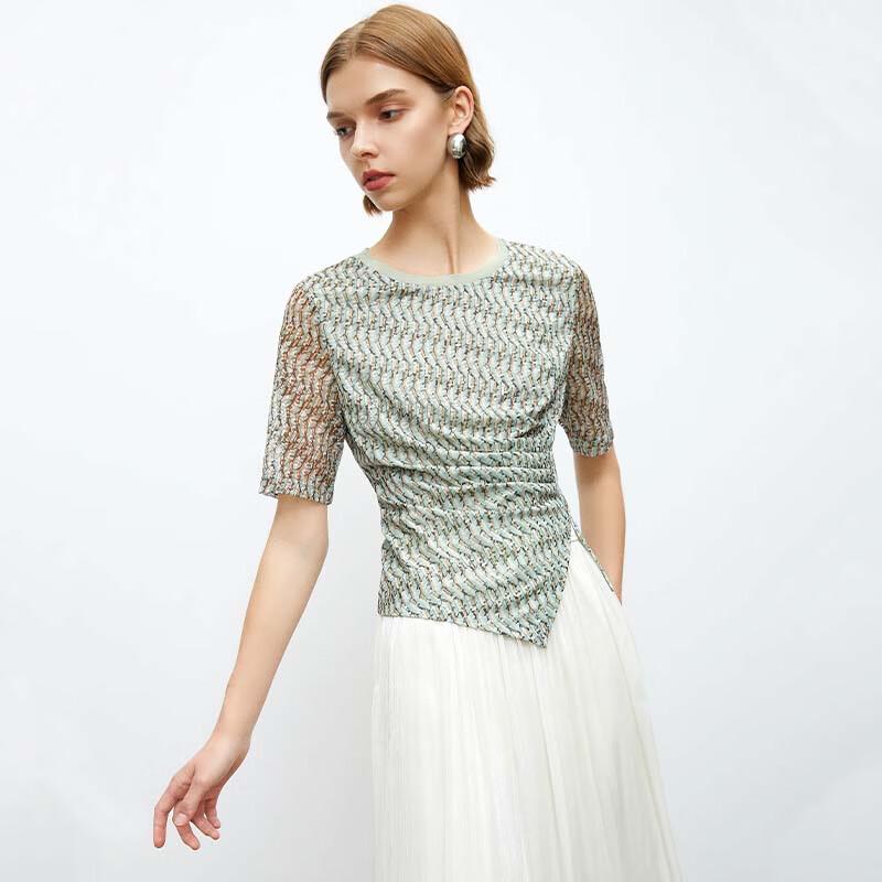 JESSIE Western Style Lace Printed Top