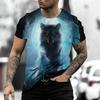 Men's 3D Printed Tiger Pattern T-Shirt