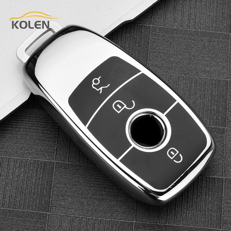 Soft TPU Car Remote Key Case Cover Shell Fob For Mercedes Bnez A B C E S Class W213 W221 W177 W205 GLC GLE GLA GLB Accessories