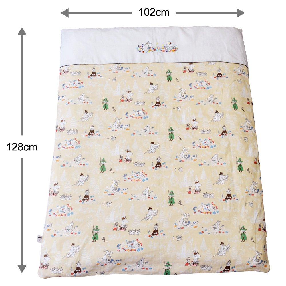 Moomin Double Gauze Hanging Cover Baby Made in Japan Double Gauze Sunny Beige x (102 128cm)