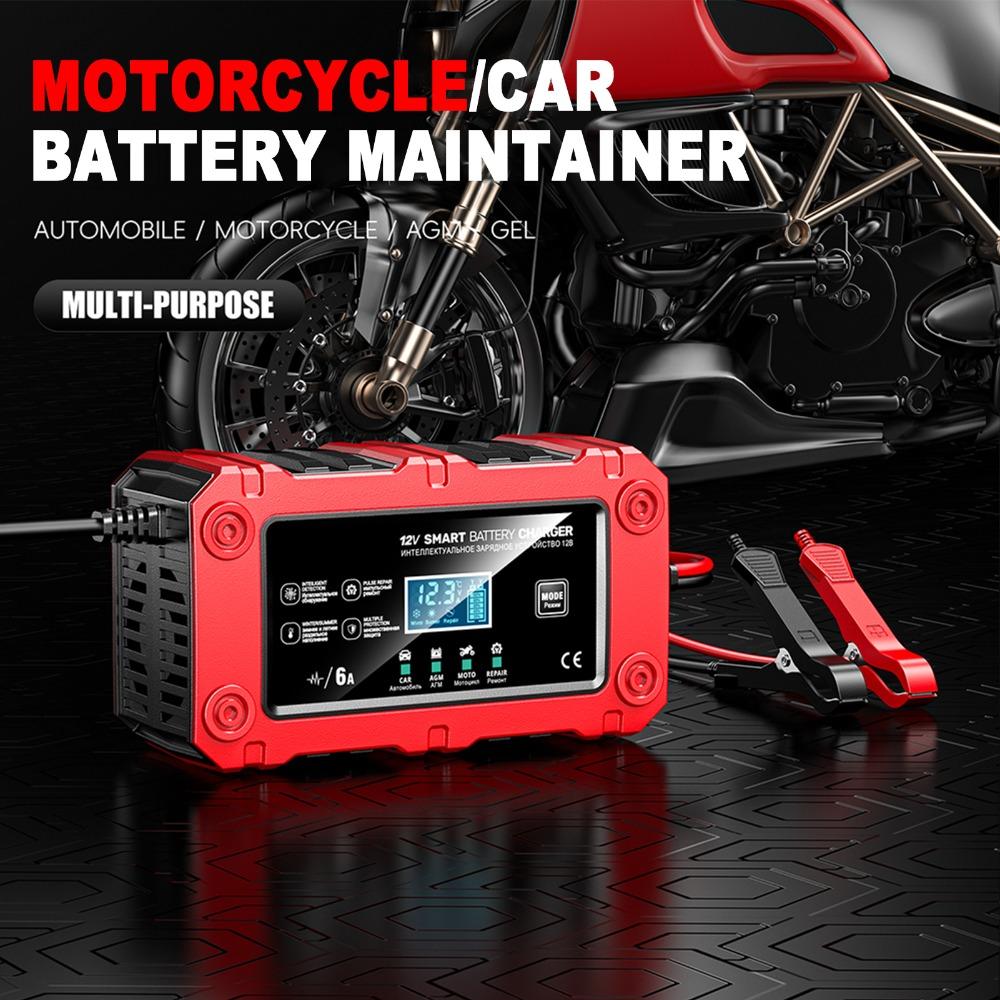 ABS Smart Battery Charger 12V 6A Battery Maintainer Durable 12V Battery Charger Car/Motorcycle
