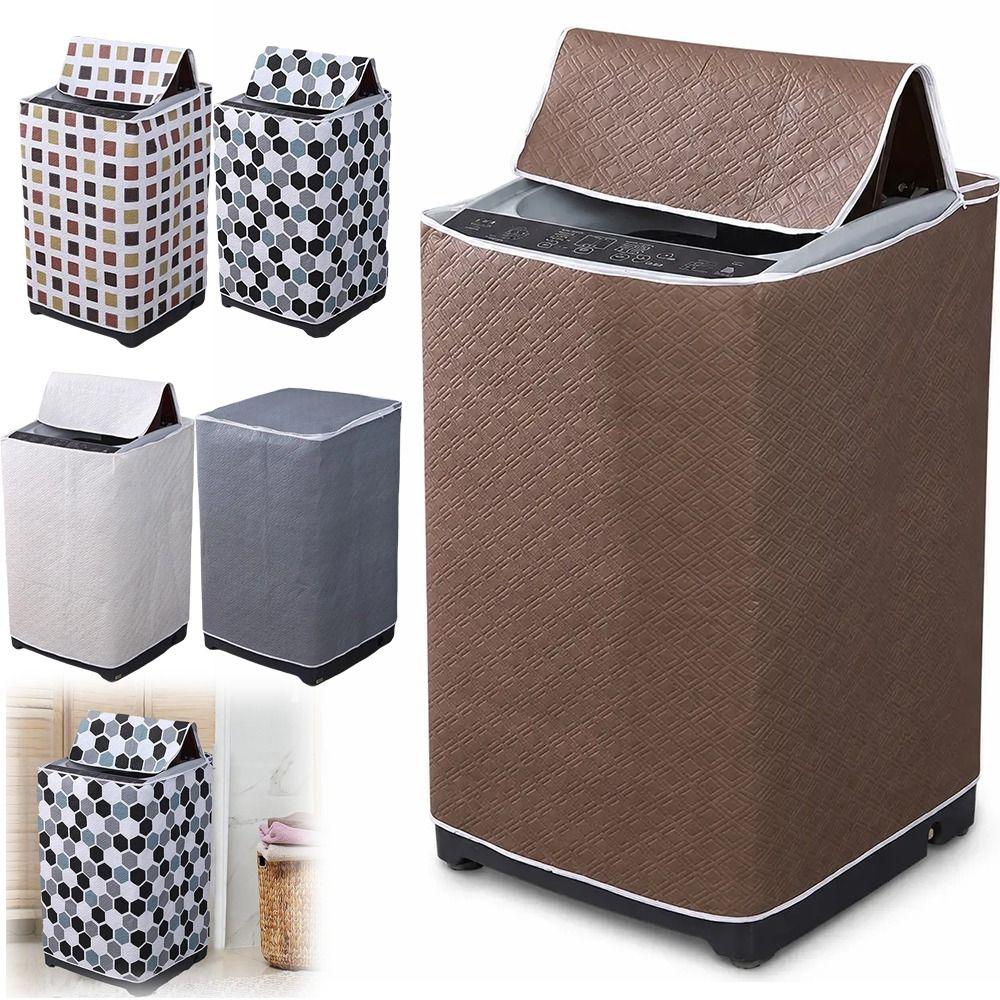 PEVA Washing Machine Cover Waterproof Laundry Machine Cover New Top Load Washer Cover Laundry Room
