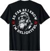 As Far As I Know I'm Delightful Funny Monkey Biker (On Back) T-Shirt
