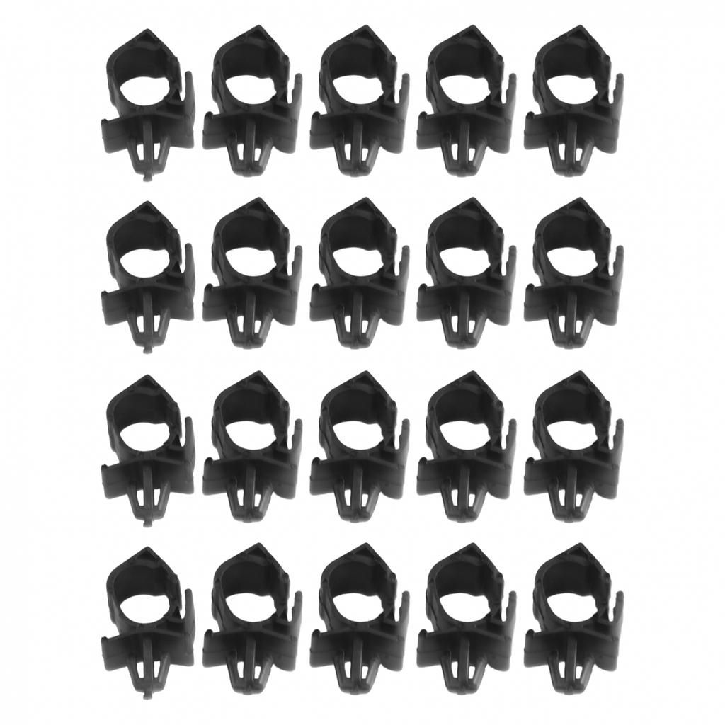 0.43inch 20x Car Harness Automatic Route Clamp Bellows Buckle