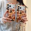 Double Layer Graffiti Leopard Print iPhone 14/13 Pro Max Case with Drop Protection