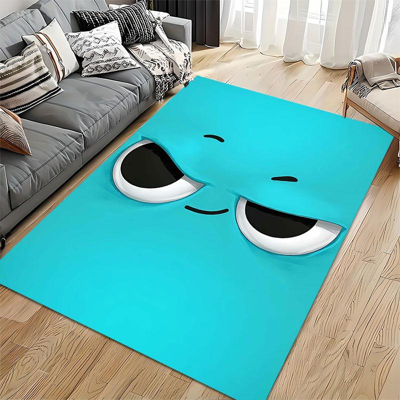 Cheeky Cartoon Face Carpet suitable as a non-slip mat for the living room or bedroom sofa
