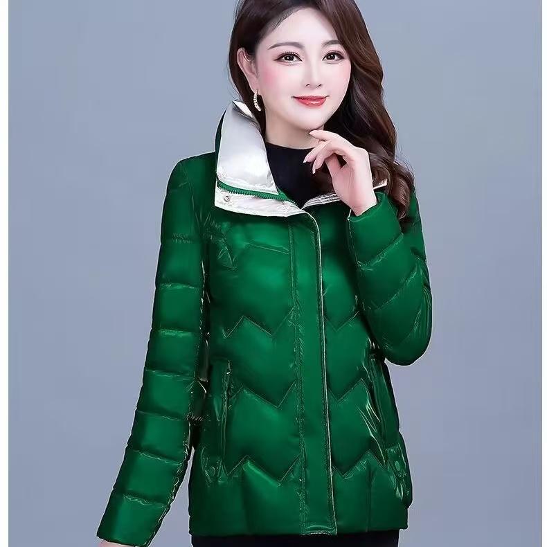 Winter New Arrival Shiny Bight Down Cotton Jacket for Women Thick Fashionable Coat