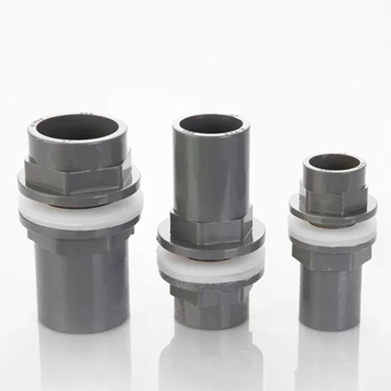 2pcs PVC Connectors 20/25/32mm for Fish Tank Drainage and Garden Pipe, Aquarium Outlet Connector