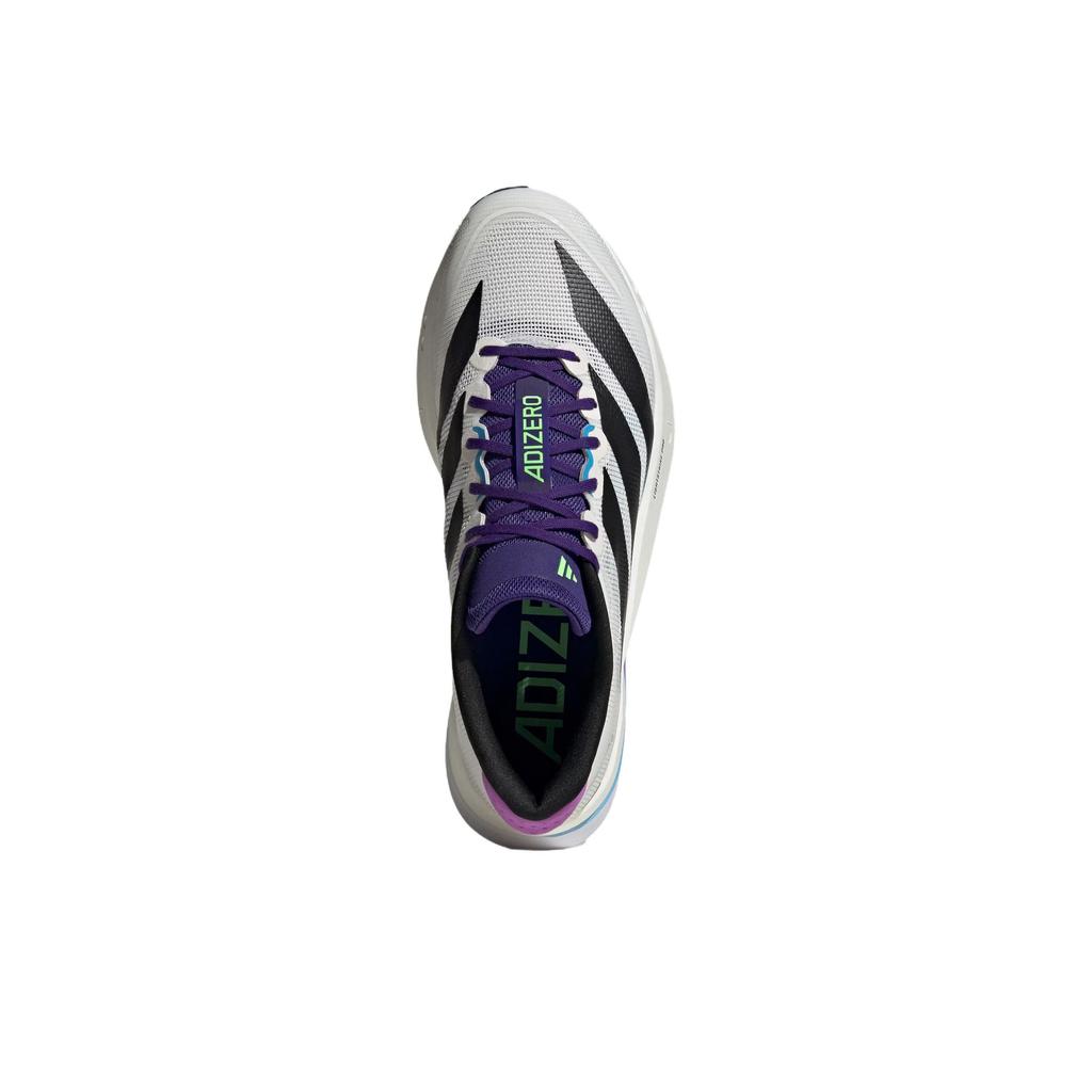 Adidas Adizero Boston 13 Ultra Lightweight Breathable Sweat-Wicking Professional Competition Training Running Shoes Men Sneakers White Black JS4946