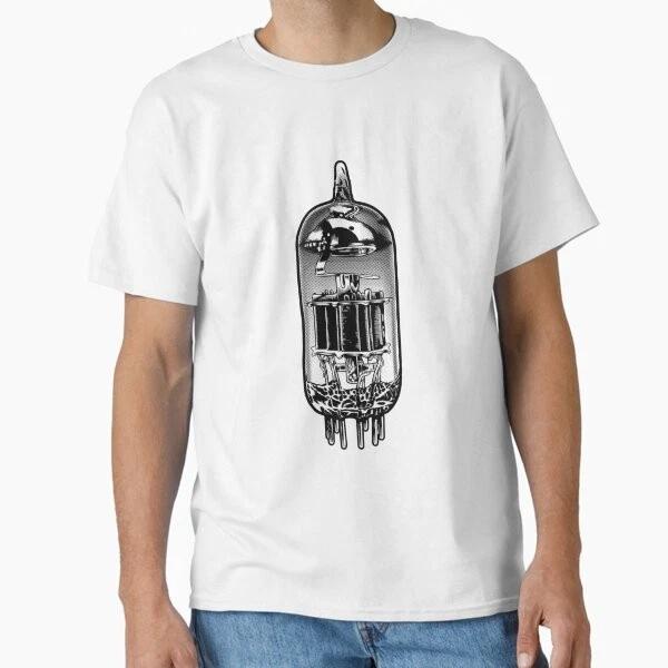 Vacuum Tube Valve Amp Illustration Classic TShi Made In UsaAus TShirt S2xl S