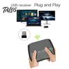 D8 Mini Barevná Podsvícená Bezdrátová Klávesnice Vzduchová Myš Touchpad pro Chytrý Televizor