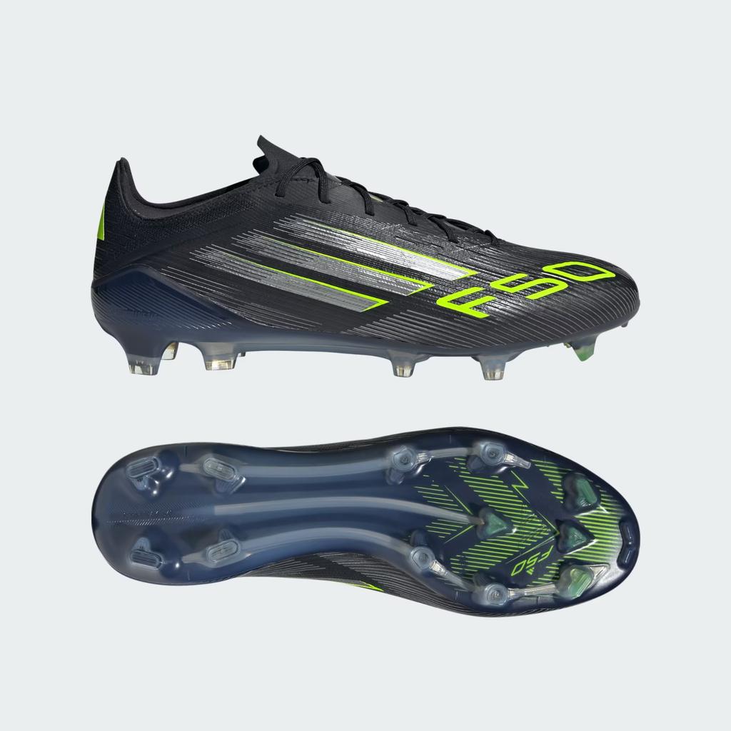 JH7616 Adidas F50 Elite Firm Ground Boots Core Black Iron Metallic (Men's)