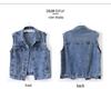 Trendy European-Style Embroidered Denim Vest for Women - Versatile Sleeveless Jacket, Short Style for Spring and Autumn 2025