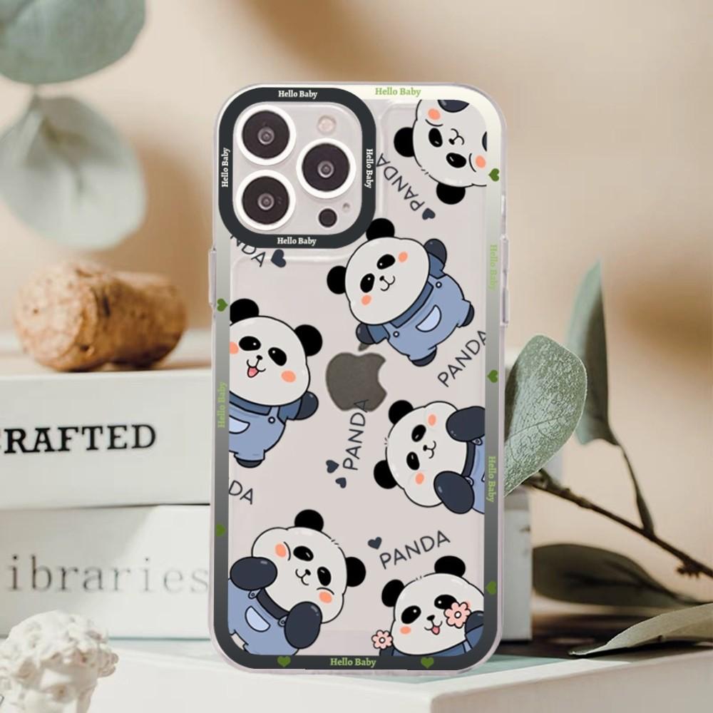 Cute Kawaii Panda Mousepad For Redmi 7 8 9 A For Redmi Note 5 7 8 9 10 11 Pro Max 4G 5G Funfas
