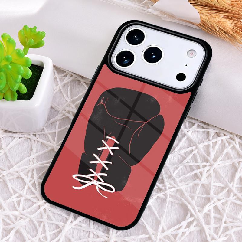 Boxing Gloves soft Phone Case for iPhone 17 Air 16 15 11 12 14 13 Pro Max Shockproof Cover