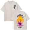 French Rapper Pnl Album Merch Graphic Tshirt Le Monde Chico Tshirt Unisex Unisex Fashion Hip Hop Oversized Vintage Washed Tshirts
