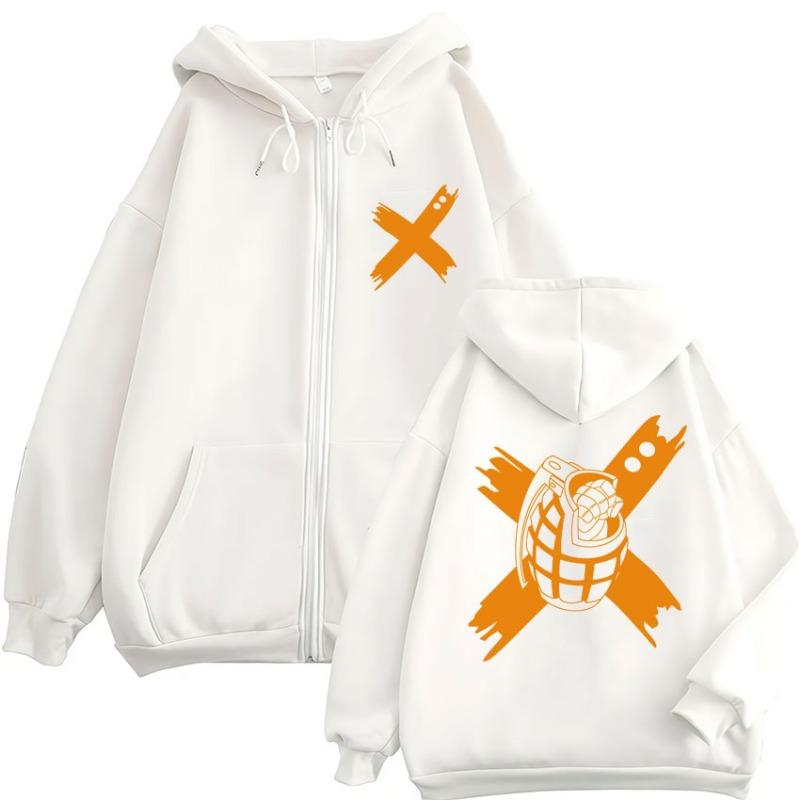 Japonia Anime My Hero Academia Bluzy Rozpinane Harajuku Moda Manga Vintage Bluza Męska Damska Polar Oversize Dresowe Kurtki