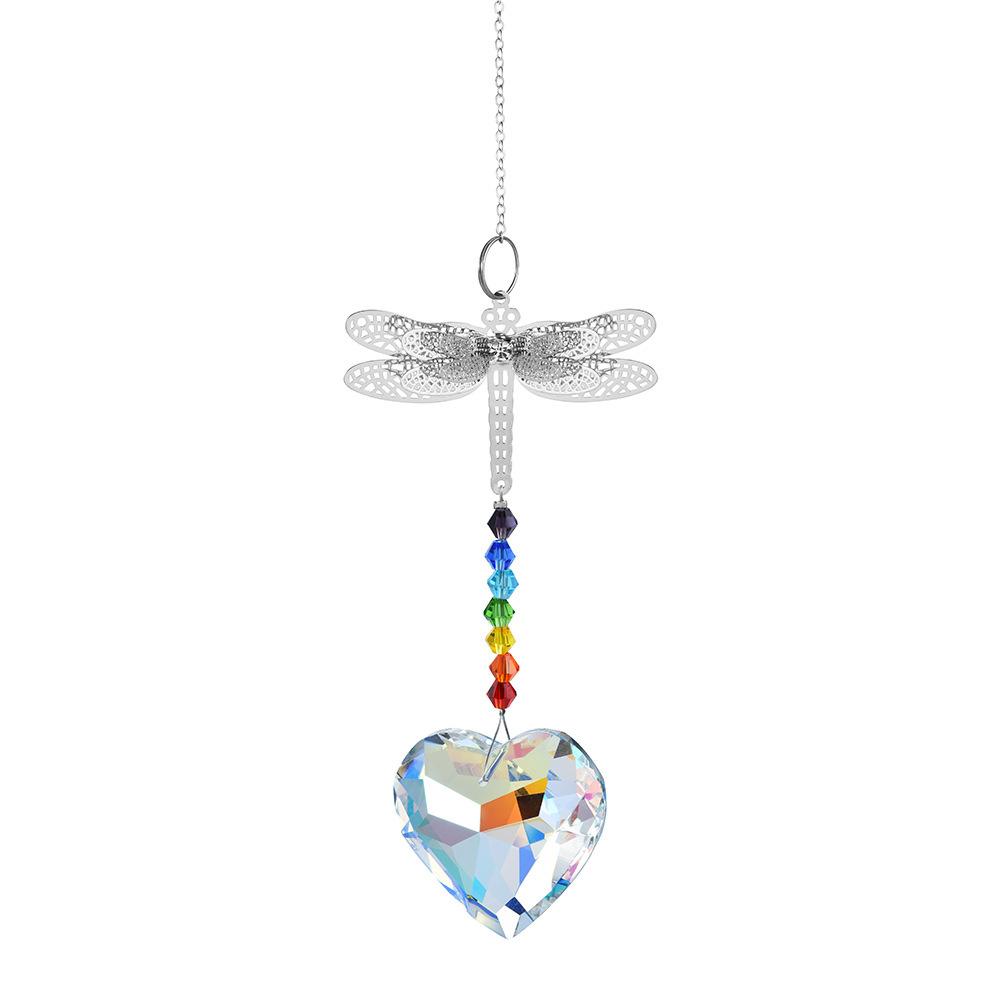 Crystal Sun Catchers Dragonfly Suncatchers Window Rainbow Maker Hanging Crystal Prisms Pendant Ornament Window Decoration