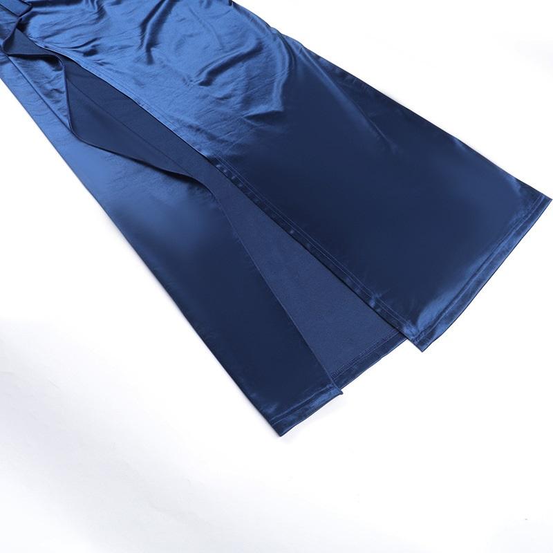 Women Long Bodycon Dress Solid Color Spaghetti Strap Cowl Neck Sleeveless Dress Summer Backless Cami Dress