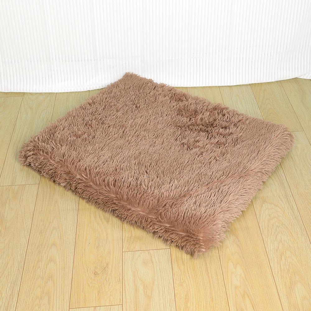 

Plush Winter Pet Mat: Warm, Comfortable Bed for Dogs and Cats XS 45x30 cm кавовий/коричневий