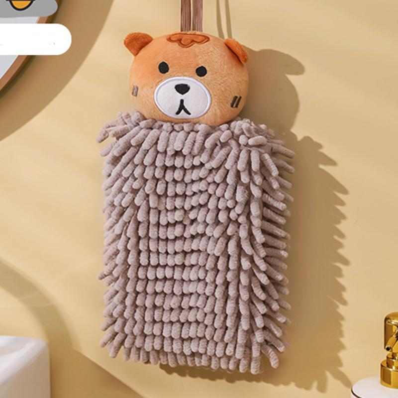 1Pcs 26*16cm Chenille Bathroom Supplies Soft Hand Towel Absorbent Cloth Dishcloths Hanging Cloth Kitche