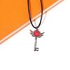 European and American Animation Hazbin Hotel Hell Inn Key Pendant Keekee Transformed into a Key Metal Necklace