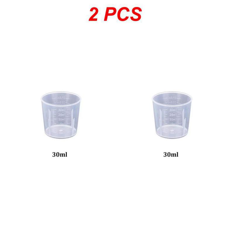 Clear Plastic Graduated Measuring Cupws Househould Portable Baking Beaker Liquid Measure Jug Transparent Cup Container