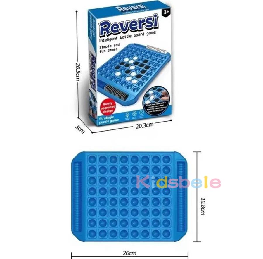 Othello Reversi Flip Chess Game – Portable Strategy Board Game With Pieces Storage, Fun Family Game Night Toy For Kids & Adults