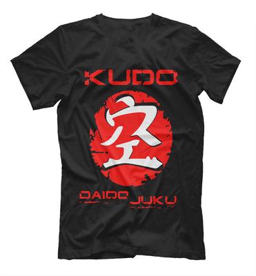 Kudo Hiéroglyphe Hommes Nouveau T-shirt Sport Lutteurs Combat Court Décontracté Col Rond T-shirt Coton T-shirts Streetwear Surdimensionné