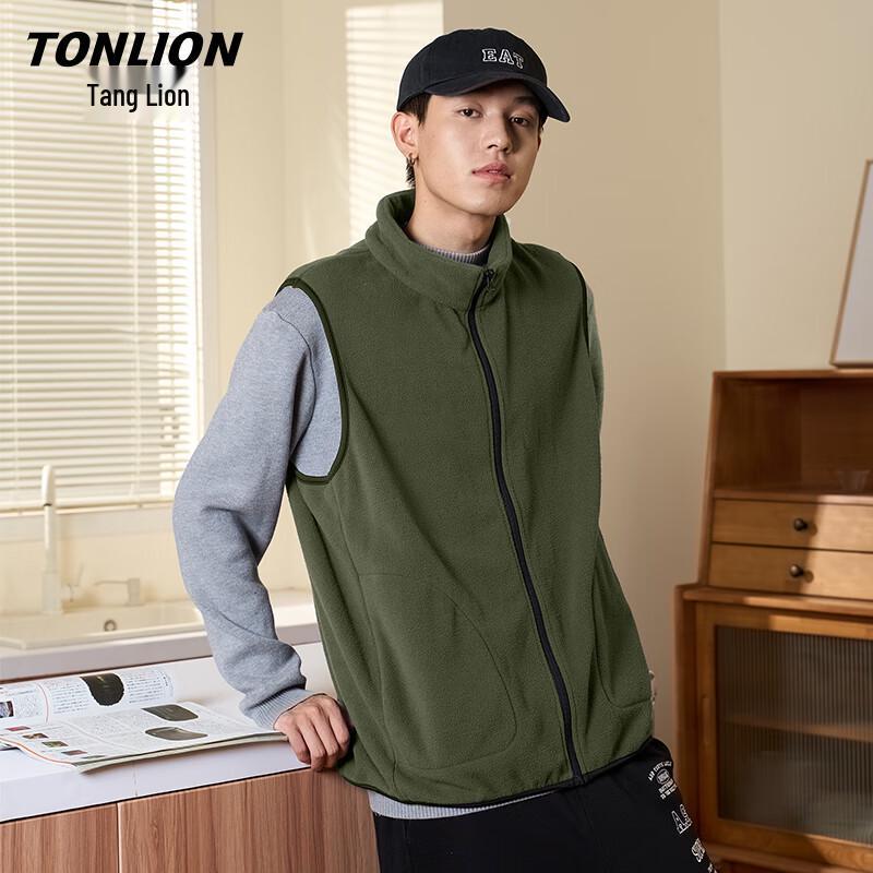 Мужской зимний утепленный жилет из флиса TonLion 3XL