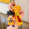 Dragon Ball Z Keychain Anime Super Saiyan Goku Figure Cute Keyring Bag Pendent Car Ornament Key Accessories Kids Toy Xmas Gifts