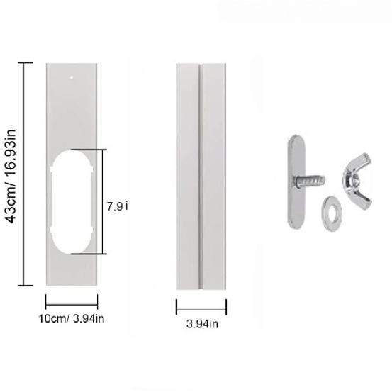 Portable Air Conditioner Window Vent Kit Adjustable Exhaust Hose Adapter Plate for Sliding Windows AC Accessories Home Decor