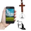 Handgefertigter NFC Bibelkreuz-Anhänger Holzkreuz Auto-Spiegel-Hänger Schmuck Geschenk