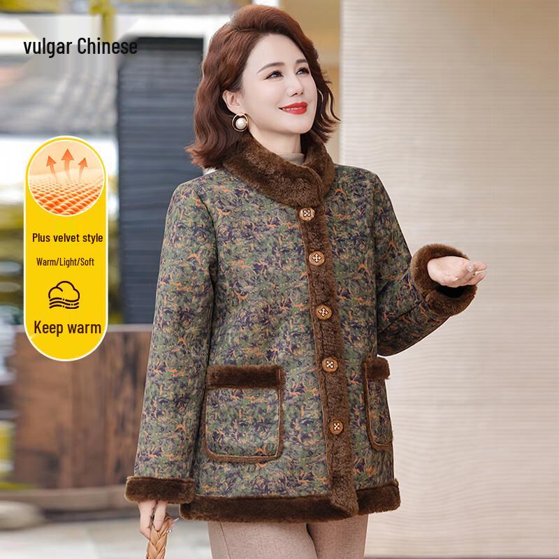 Women's Plus Velvet Warm Cotton Jacket