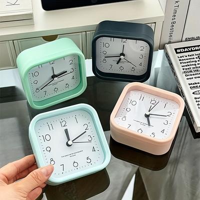 Personalized Square Simple Alarm Clock Three-dimensional Fashion Home Decoration Alarm Clock Student Digital Creative Desktop Learning Alarm Clock