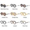 Vintage Round Sunglasses Women Men Trendy Punk Luxury Designer Shades Big Frame UV400 Sun Glasses