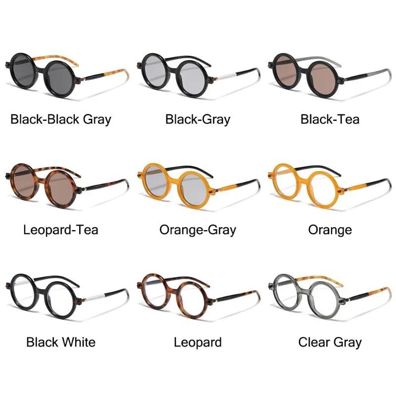 Vintage Round Sunglasses Women Men Trendy Punk Luxury Designer Shades Big Frame UV400 Sun Glasses
