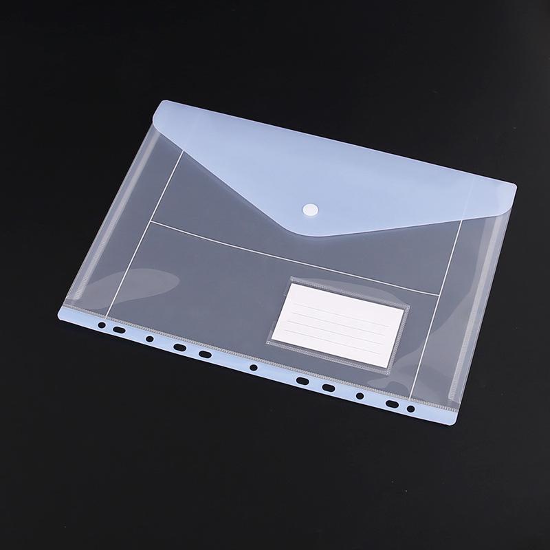 

Прозрачные карманы-файлы на 11 отверстий формата А4 с кнопкой-защелкой - Цветные для хранения документов и экзаменационных работ