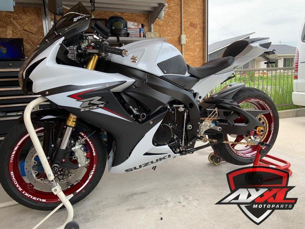 AxxL Custom Motorcycle Rim Stickers for Suzuki Racing 17-inch SP6-S (Sky Blue)