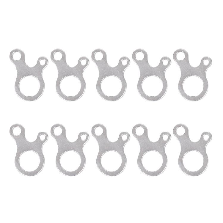 10 шт. Наружные кемпинговые палаточные веревочные пряжки Нескользящий натяжитель веревки с 3 отверстиями